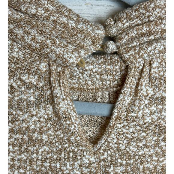 Altar'd State womens small long sleeve tan cream lace tunic top fringe sweater - Picture 6 of 8